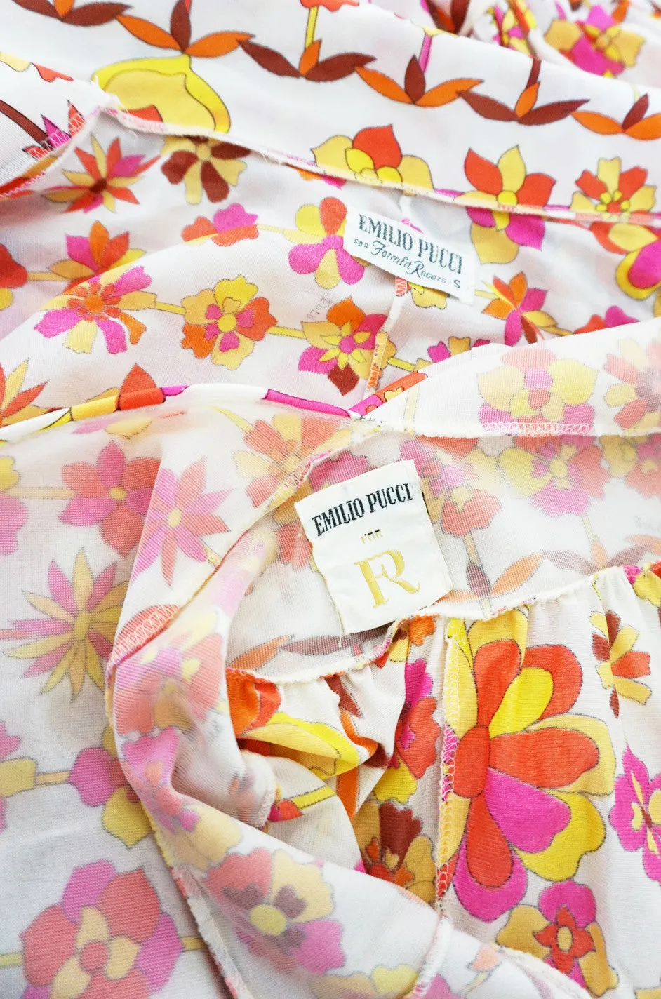 1960s Pink & Coral Formfit Rogers Pucci Dress Set