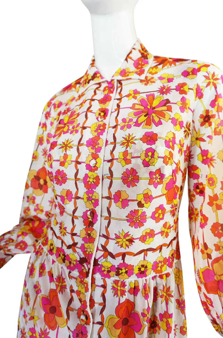 1960s Pink & Coral Formfit Rogers Pucci Dress Set