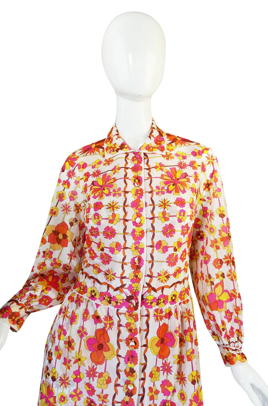 1960s Pink & Coral Formfit Rogers Pucci Dress Set