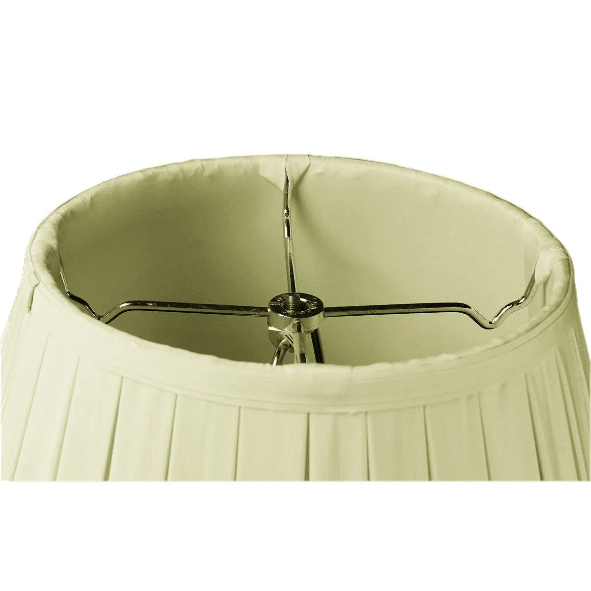 9x16x12 Empire BoxPleat Lampshade Eggshell