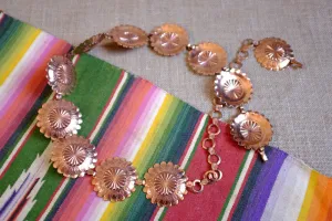Anna's copper plated concho belt.