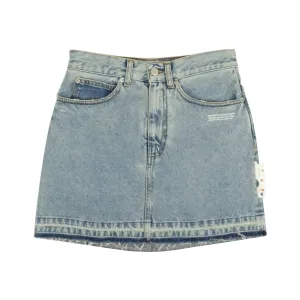 Blue Riserva Frayed Mini Skirt