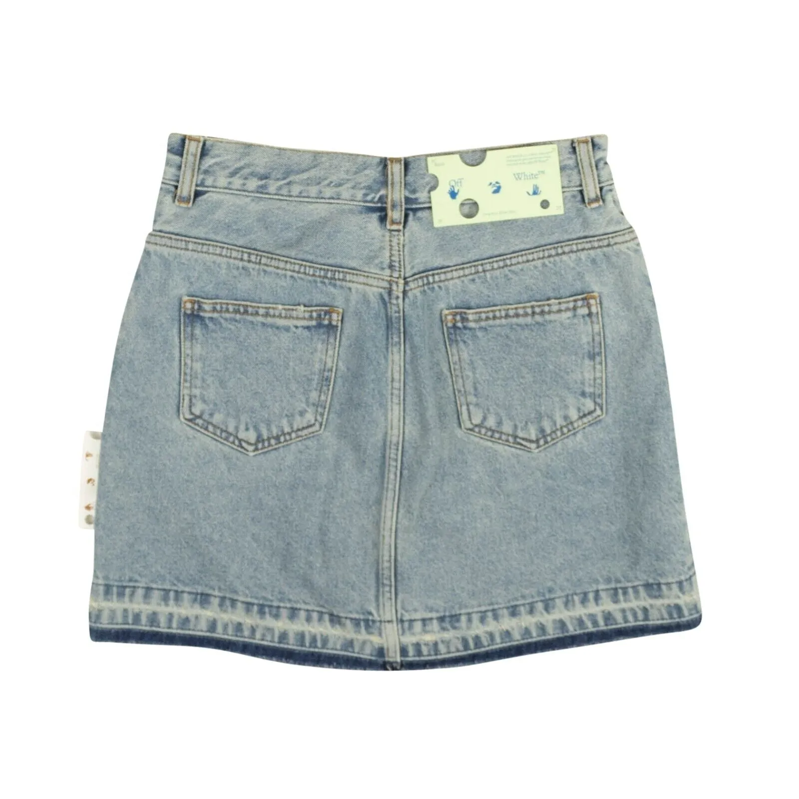 Blue Riserva Frayed Mini Skirt
