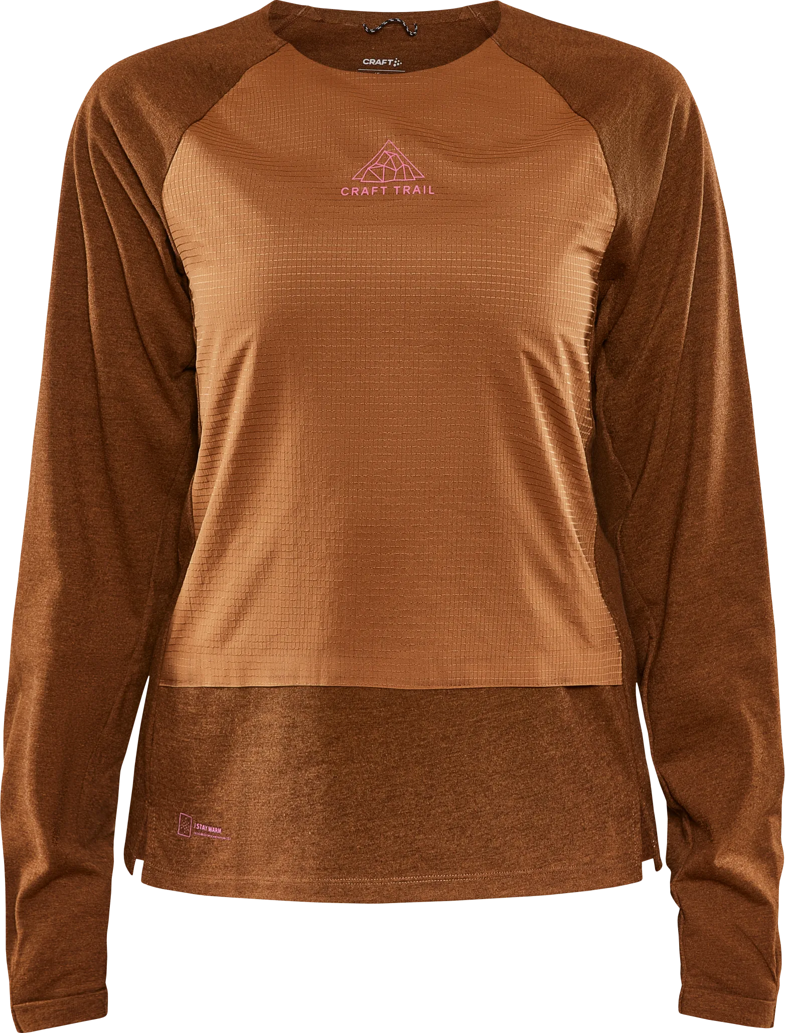 Craft Women&#x27;s Adv Trail Wool Wind Long Sleeve Tee Roots/Melange | Buy Craft Women&#x27;s Adv Trail Wool Wind Long Sleeve Tee Roots/Melange here | Outnorth