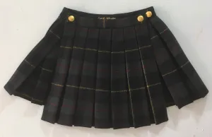 plaid boxpleat skirt belt // ARCHIVE