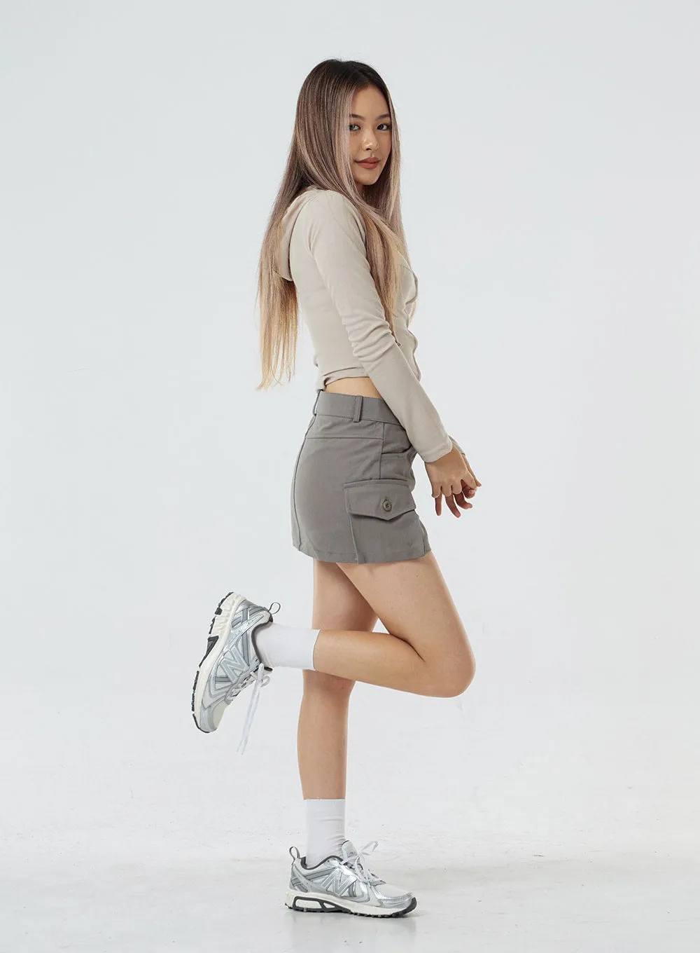 Pocket Low Rise Miniskirt CS02