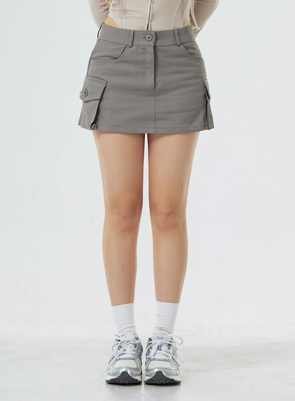 Pocket Low Rise Miniskirt CS02