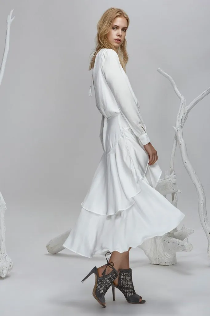 Stevie Long Sleeve Dress - Cloud